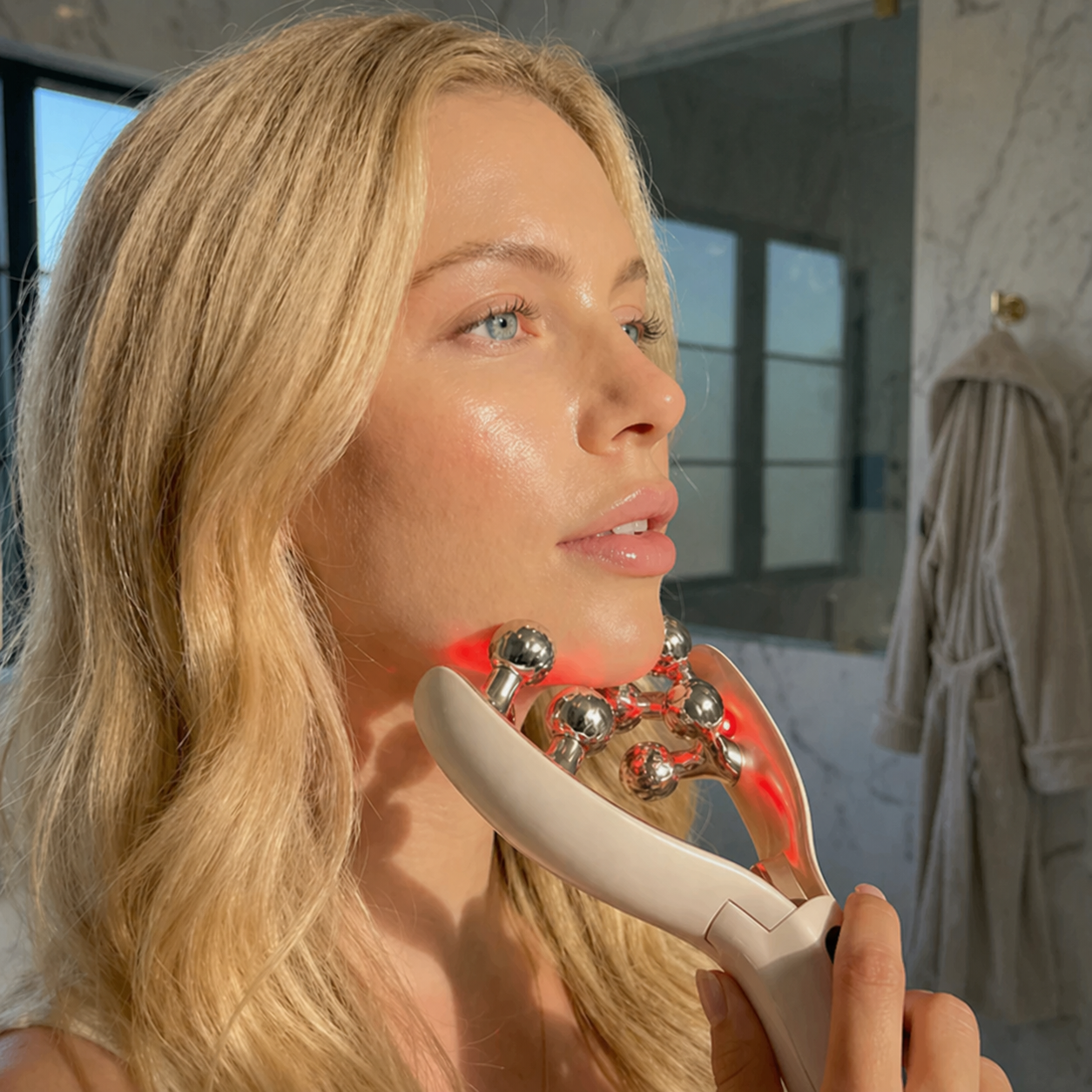 LiftRoller - Massage device with Radiofrequency, EMS, LED therapy, and vibration.