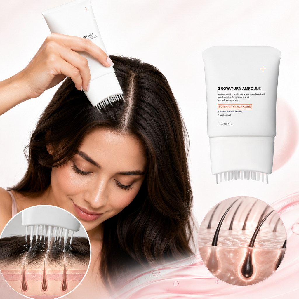 Grown Turn Ampoule —  Scalp serum with applicator