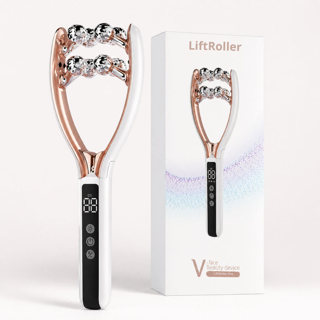 LiftRoller - Massage device with Radiofrequency, EMS, LED therapy, and vibration.