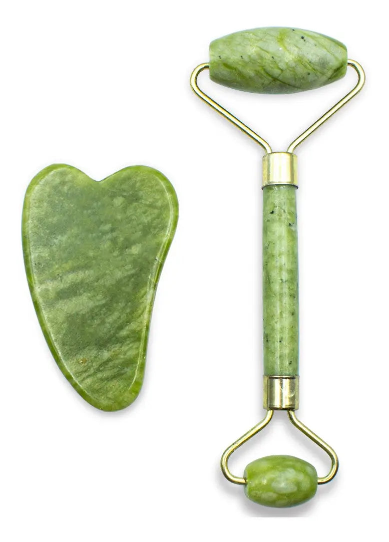 Jade Roller & Gua Sha Stone Set
